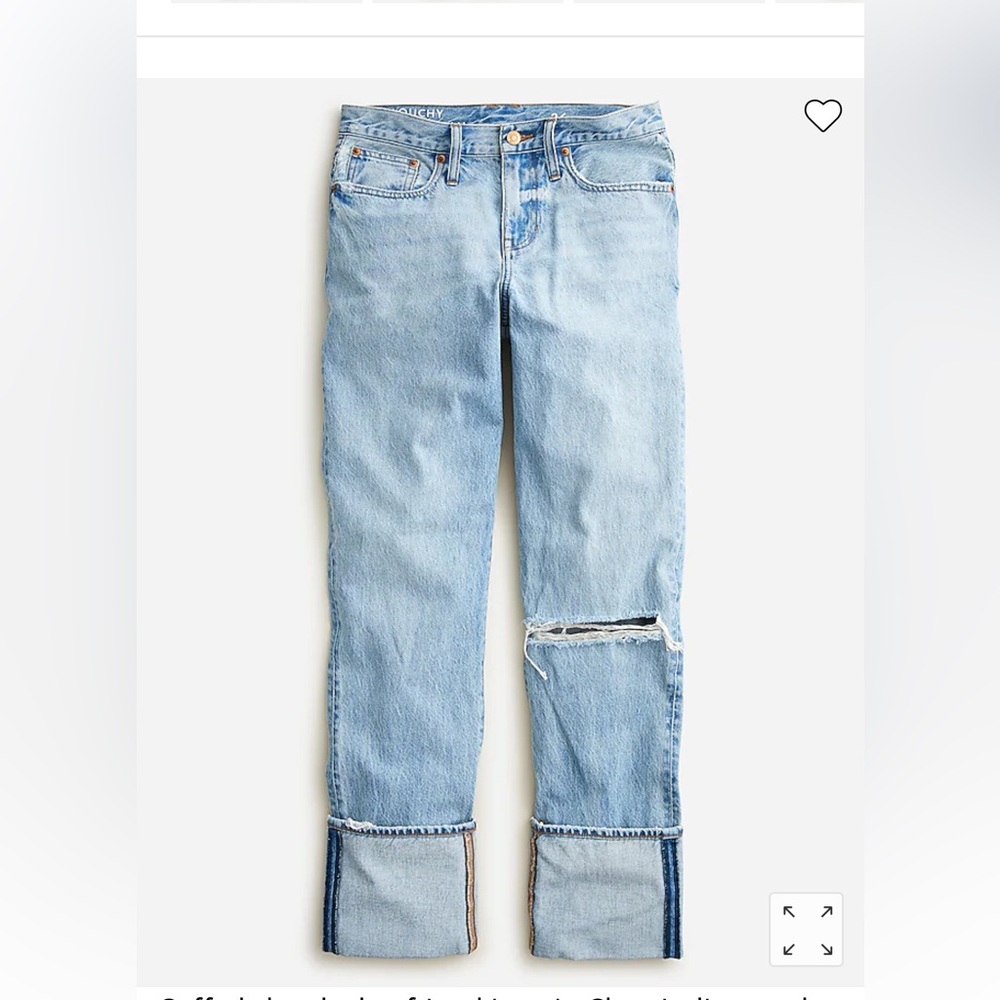 NEW WITH TAGS. J crew slouchy boyfriend jeans